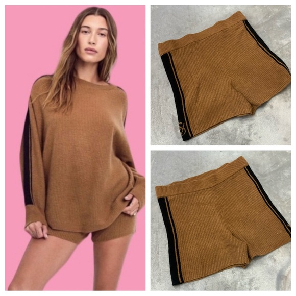 New! Victoria’s Secret Luxury cashmeree stripe side shorts 10962 - Picture 1 of 7